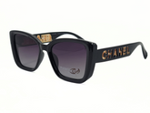 CHANEL - Black - P83031 - Female- Plastic - Hexa Square-CR-UV400-Medium-Eyewear