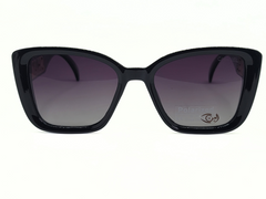 CHANEL - Black - P83031 - Female- Plastic - Hexa Square-CR-UV400-Medium-Eyewear