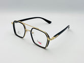 Designer Frame-Male-plastic with Metalic- Square- Medium-Eyewear
