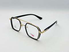 Designer Frame-Male-plastic with Metalic- Square- Medium-Eyewear