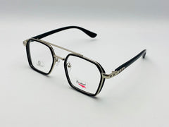 Designer Frame-Male-plastic with Metalic- Square- Medium-Eyewear