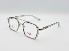 Designer Frame-Male-plastic with Metalic- Square- Medium-Eyewear