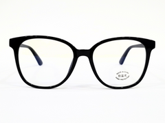 Designer Eyeglasses – Black Acetate Frame, 51-19-148