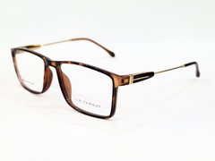 TOM FAMOUS Black Golden Rectangular Glasses (Unisex) - TR6824