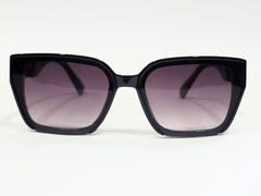 Dior SunGlasses Black Square Sunglasses with Gradient Purple Lenses and Accents.