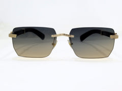 Premium Luxury Rimless Sunglasses – Bold Square Design with Gradient Lenses