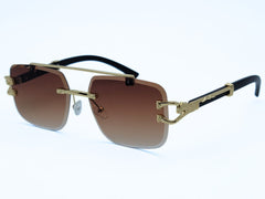 Gold Shield Luxury Sunglasses