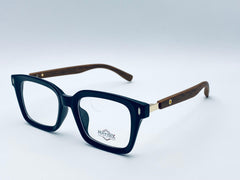 Matrix 570876 Unisex Square Acetate Frame with Wooden Temples