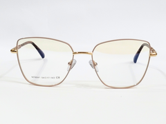 SEIMA Gold Square Cat Eye Eyeglasses 8041 C8 - Women's Fashion Glasses