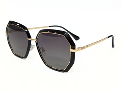 Luxury Geometric Black & Gold Sunglasses – Unisex Bold Style