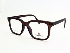 Modern Brown Rectangular Eyeglasses – Lightweight & Durable