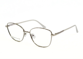 Silver Rectangular Eyeglasses - Women Metal Frame