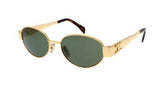 Celine sunglasses with a gold frame and dark lenses.100% UV protection .