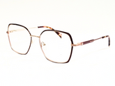 Designer Eyeglasses Geometric Rose Gold Metal – Unisex Fashion Frame
