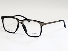 Police Rectangular Eyeglasses - Stainless Steel and TR-90"