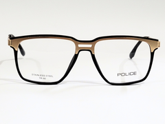 Police Rectangular Eyeglasses - Stainless Steel and TR-90"
