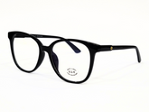 Designer Eyeglasses – Black Acetate Frame, 51-19-148