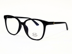 Designer Eyeglasses – Black Acetate Frame, 51-19-148