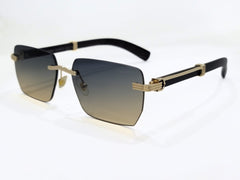 Premium Luxury Rimless Sunglasses – Bold Square Design with Gradient Lenses