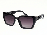 Dior SunGlasses Black Square Sunglasses with Gradient Purple Lenses and Accents.