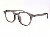 "Designer Eyeglasses Rounded Square Glasses - Black Unisex Frames"