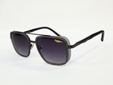 Lacoste Square Double Bridge Black Sunglasses – Gradient Lenses (Unisex)