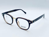 Moscot Originals NYC Tortoise Temple Round Eyeglasses – Black & Gold Accent