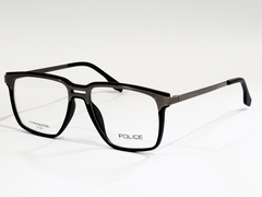 Police Rectangular Eyeglasses - Stainless Steel and TR-90"