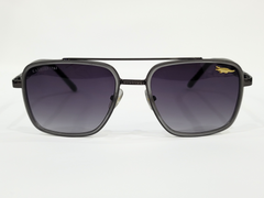 Lacoste Square Double Bridge Black Sunglasses – Gradient Lenses (Unisex)