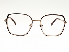 Designer Eyeglasses Geometric Rose Gold Metal – Unisex Fashion Frame