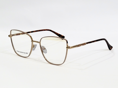 SEIMA Gold Square Cat Eye Eyeglasses 8041 C8 - Women's Fashion Glasses