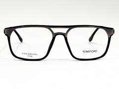 Tom Ford Black-Gold & Silver Square Eyeglasses, Dtylish, Durable, & LightWeight.y