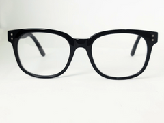 Classic Black Wayfarer Eyeglasses – Unisex Acetate Frame for Everyday Wear