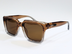 Trendy Square Frame Sunglasses with Dark Lenses