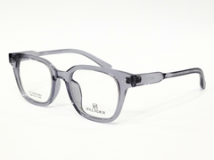 PALNDER Square-Shaped Glasses in Dark Gray/Black Plastic Frame.