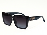 Louis Vuitton Black Square Sunglasses with Gradient Dark Lenses.