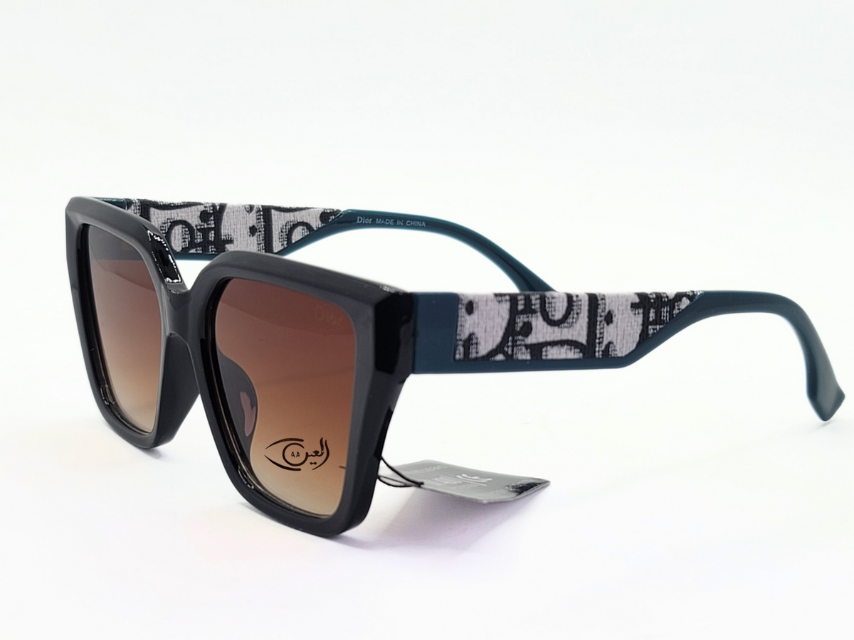Dior - Black with Green Stick - female - plastic - Hexa Square - CR UV400 - Medium - Eyewear