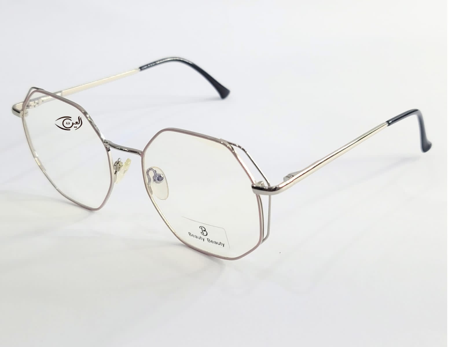 Designer -light pink with silver stick - Metal - Female - Hexa Eyewear
