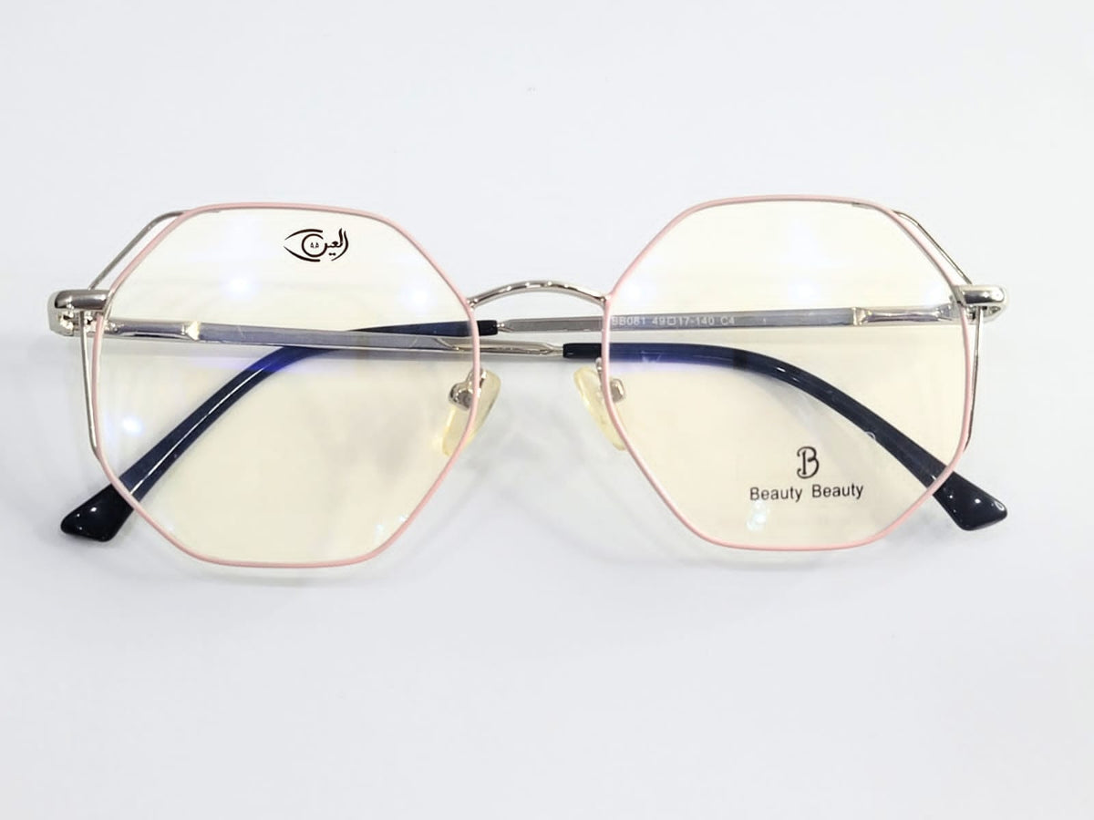 Designer -light pink with silver stick - Metal - Female - Hexa Eyewear