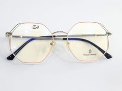 Designer -light pink with silver stick - Metal - Female - Hexa Eyewear