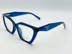 PRADA-GP23102-Black-Tiger Print -Blue-Gray-Multi Colour-Female-Plastic- Cat-eye -Medium -Eyewear