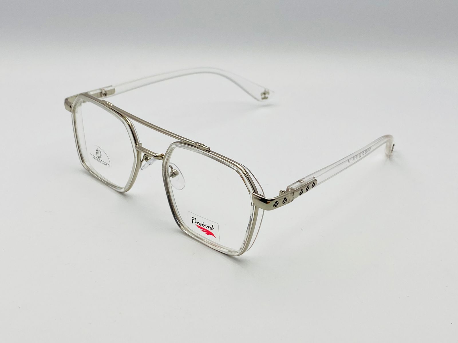 Designer Frame-Male-plastic with Metalic- Square- Medium-Eyewear