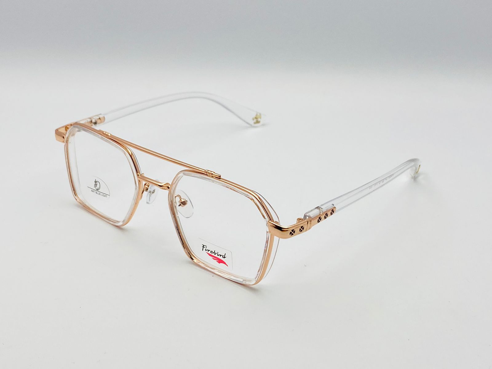 Designer Frame-Male-plastic with Metalic- Square- Medium-Eyewear