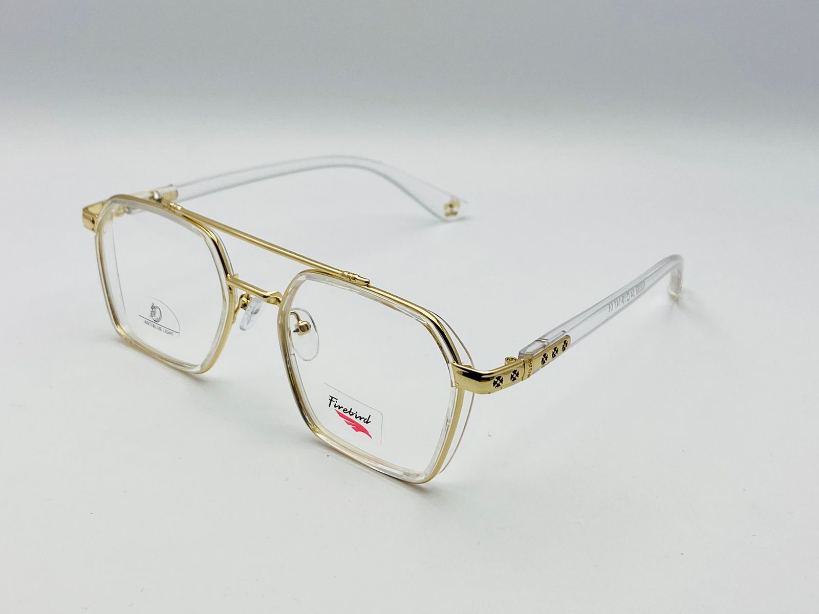 Designer Frame-Male-plastic with Metalic- Square- Medium-Eyewear