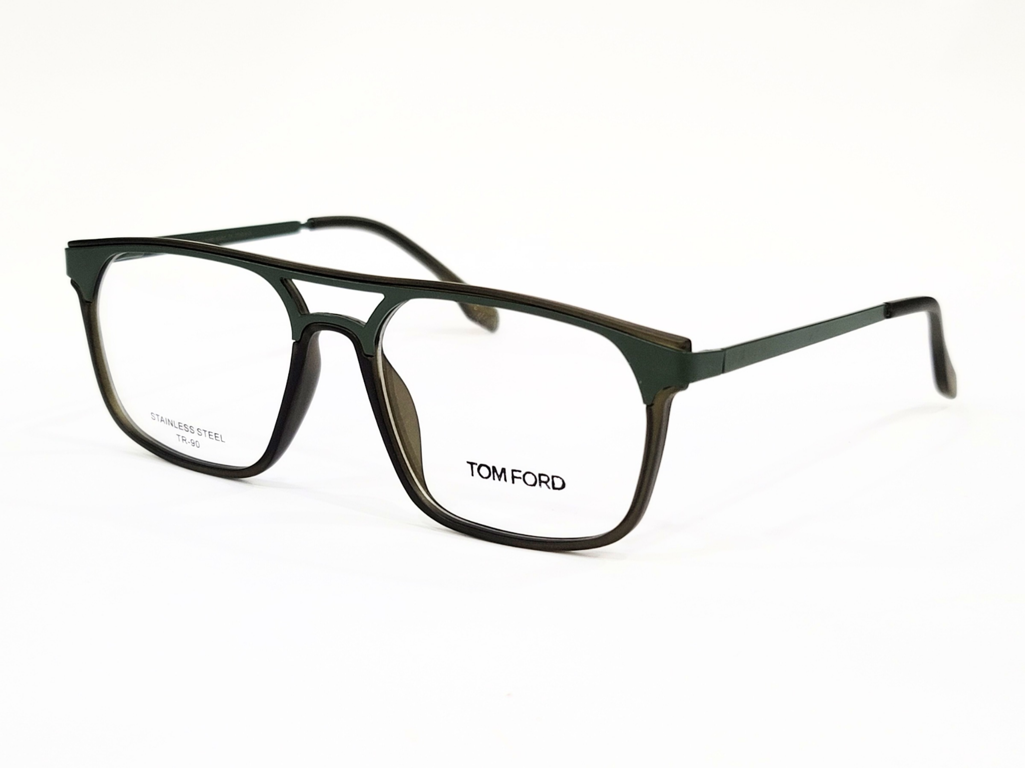 Tom Ford Black-Gold & Silver Square Eyeglasses, Dtylish, Durable, & LightWeight.y