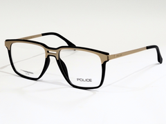 Police Rectangular Eyeglasses - Stainless Steel and TR-90"
