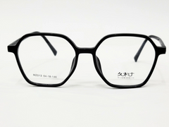 Designer Eyewear Black Rounded Square Glasses MZ013 54-18-146.