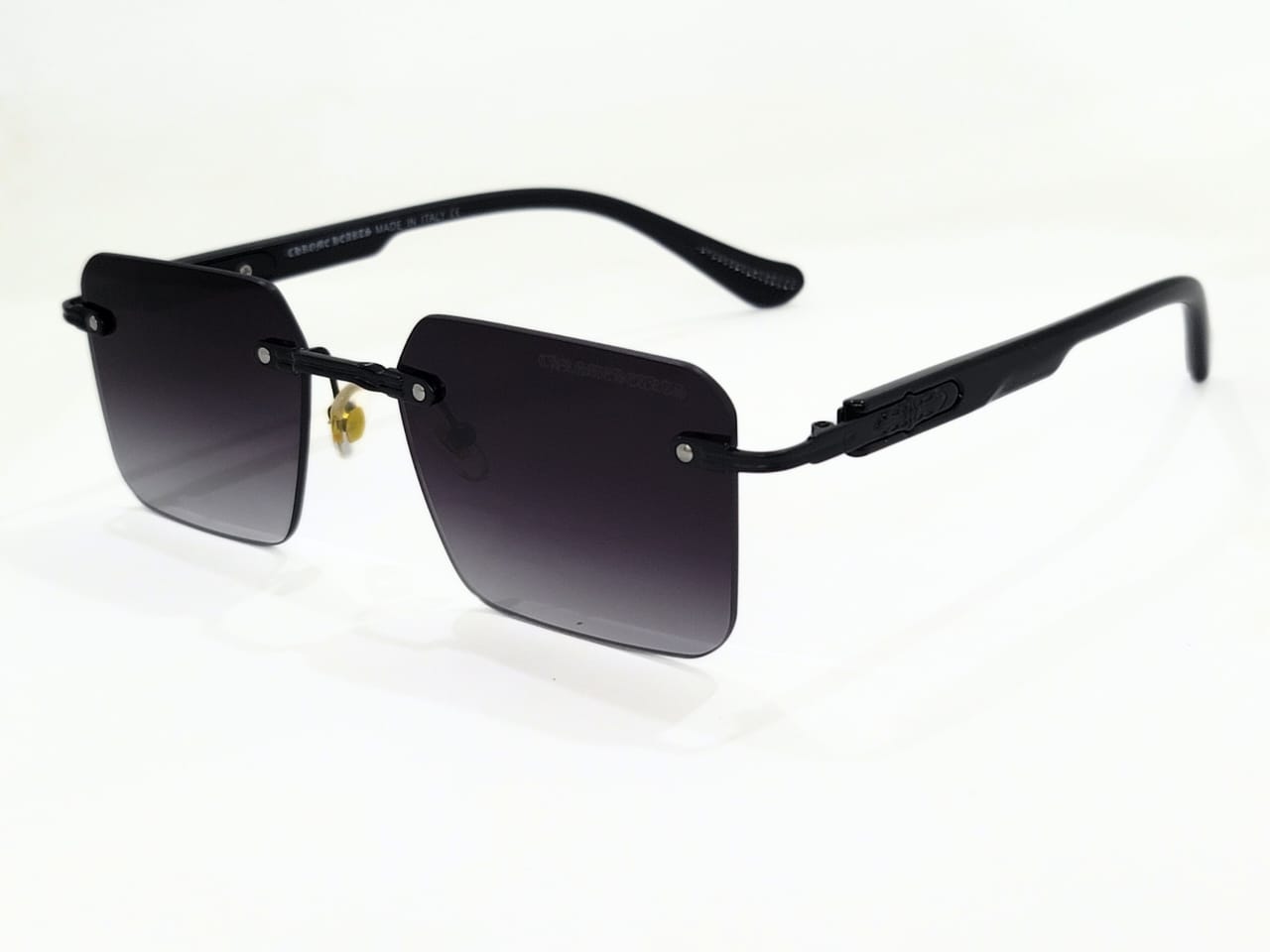 Premium Luxury Rimless Sunglasses – Bold Square Design with Gradient Lenses