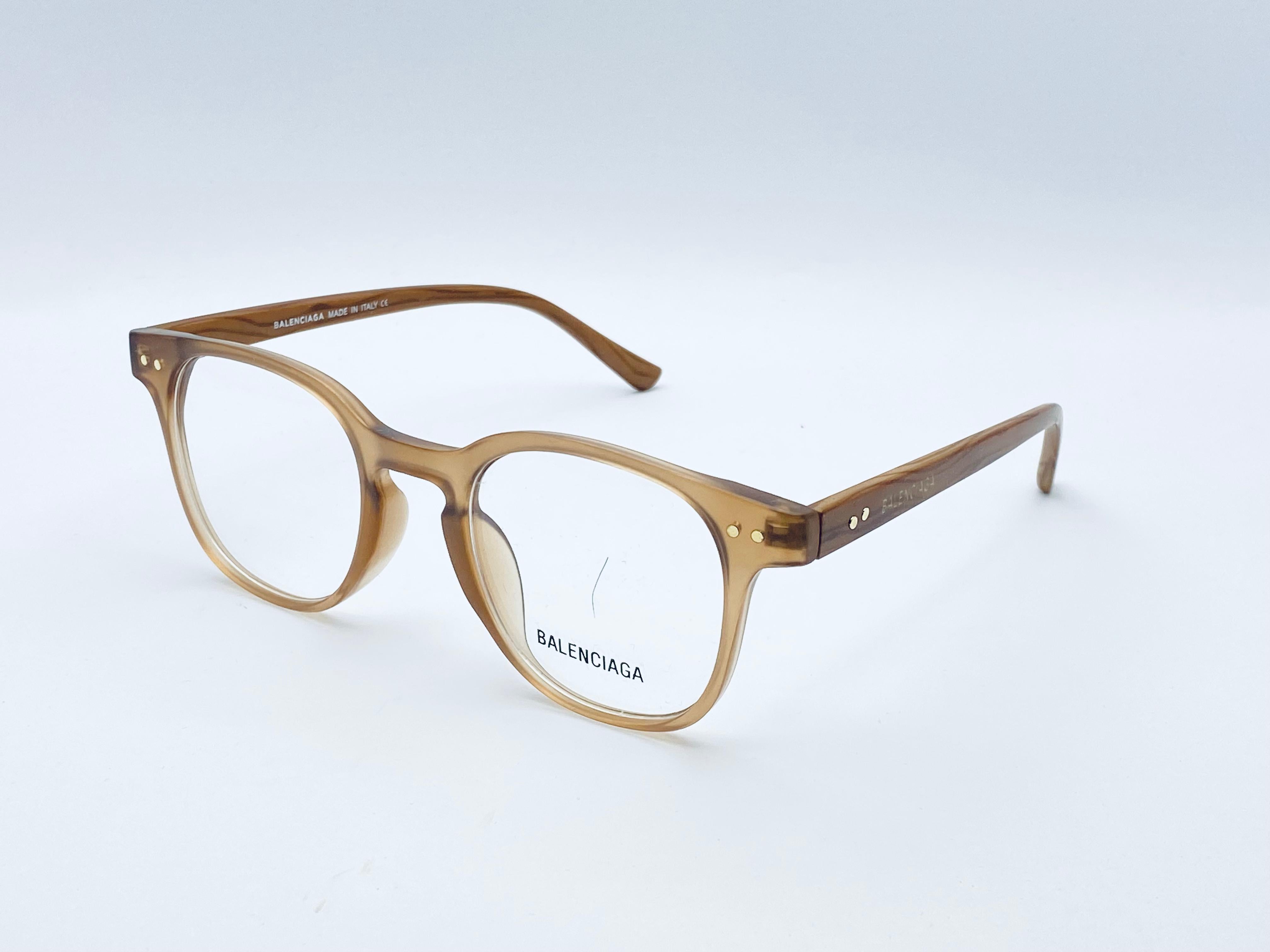 Balenciaga Unisex Acetate Eyeglasses – Classic Round Square Frame