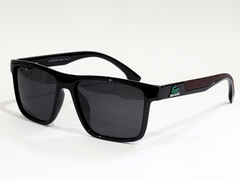 Lacoste Black Rectangular Sunglasses – UV Protection Unisex Style"